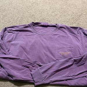 Women's Purple Long Sleeve Tee